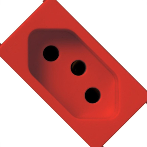 Kit C/5 - Modulo Soprano Ilus (Tomada 20A Vermelho) 5Ub99008