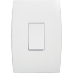 Conjunto Soprano Ilus 4X2 Branco Com Placa(1Paralelo Vertical) 5Ta99043