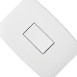 Conjunto Soprano Ilus 4X2 Branco Com Placa(1Paralelo Vertical) 5Ta99043