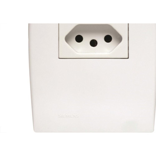 Kit C/5 - Conjunto Soprano Ilus 4X2 Branco Com Placa(1Tomada  ..