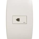 Kit C/2 - Conjunto Soprano Ilus 4X2 Branco Com Placa(1Rj1...