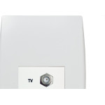 Conjunto Soprano Ilus 4X2 Branco Com Placa(1Tomada Coaxial) 5Tg99062