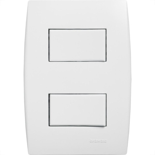 Kit C/5 - Conjunto Soprano Ilus 4X2 Branco Com Placa(1Sim...