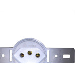 Conjunto Para Condulete Perlex Tomada 2 Polos +Terra 20A Redondo Branco 5515Br