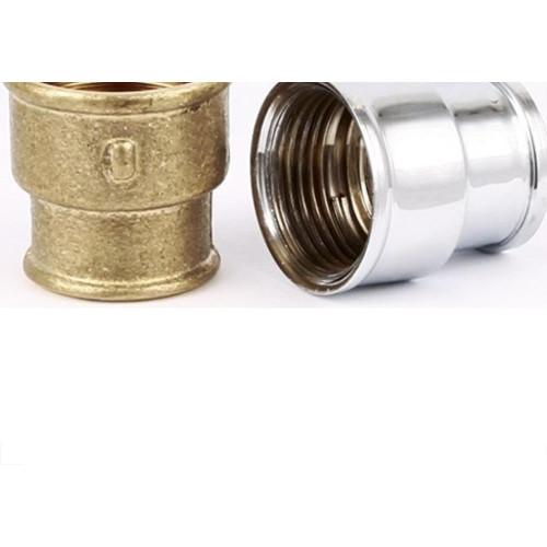 Luva Latao Metais Rei Reducao 3/4X1/2'' Cromada 10156