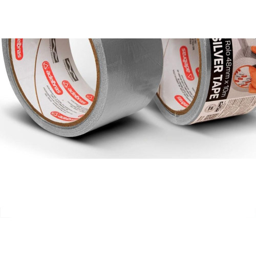 Fita Silver Tape Adelbras 48 X 10M Cinza 