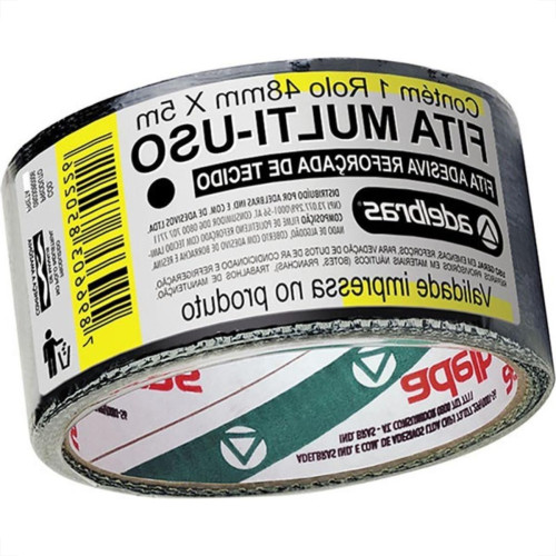 Fita Silver Tape Adelbras 48 X 5M Preta 