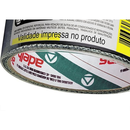 Fita Silver Tape Adelbras 48 X 5M Preta 