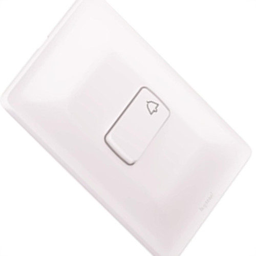 Conjunto Pial Zeffia 4X2 Branco Com Placa(1Campainha) 680109