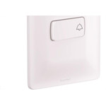 Conjunto Pial Zeffia 4X2 Branco Com Placa(1Campainha) 680109