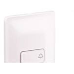 Conjunto Pial Zeffia 4X2 Branco Com Placa(1Campainha) 680109