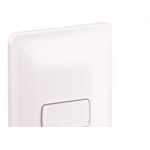 Conjunto Pial Zeffia 4X2 Branco Com Placa(1Simples) 680100