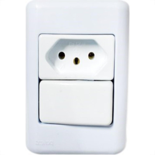 Sistema Perlex Branca (1 Paralelo+Tomada 10A) 3081P/11Br