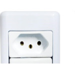 Sistema Perlex Branca (1 Paralelo+Tomada 10A) 3081P/11Br