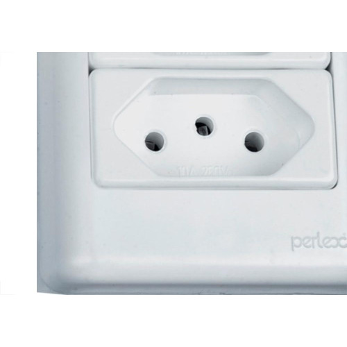 Sistema Perlex Branca (2 Tomadas 10/20A) 3011/15Br
