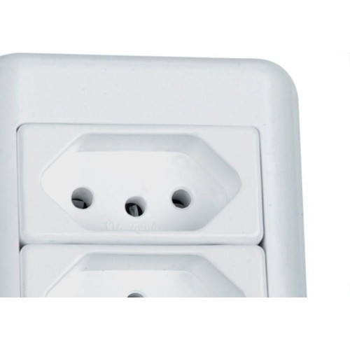 Sistema Perlex Branca (2 Tomadas 10/20A) 3011/15Br