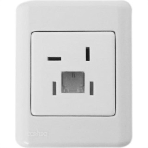 Sistema Perlex Branca (Tomada Fone+Modulo) 3063Br