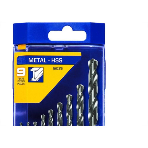 Broca Aco Rapido Irwin 2,0 A 8,0Mm Kit Com 9 Pecas 