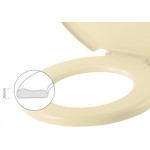 Assento Sanitario Herc Prime Almofadado Bege 2388
