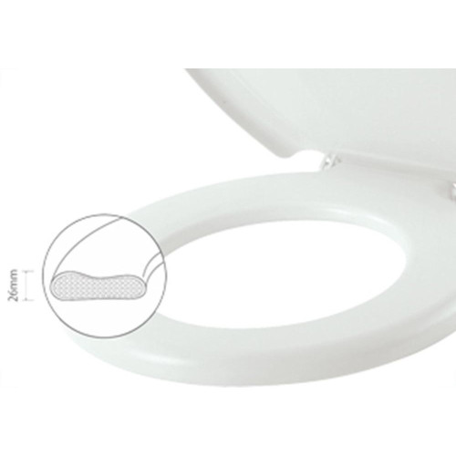 Assento Sanitario Herc Prime Almofadado Branco 2385