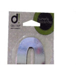 Numero Aluminio Espelhado Apartamento 0 7Cm 14