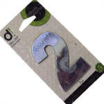 Numero Aluminio Espelhado Apartamento 2 7Cm 6