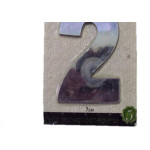 Numero Aluminio Espelhado Apartamento 2 7Cm 6