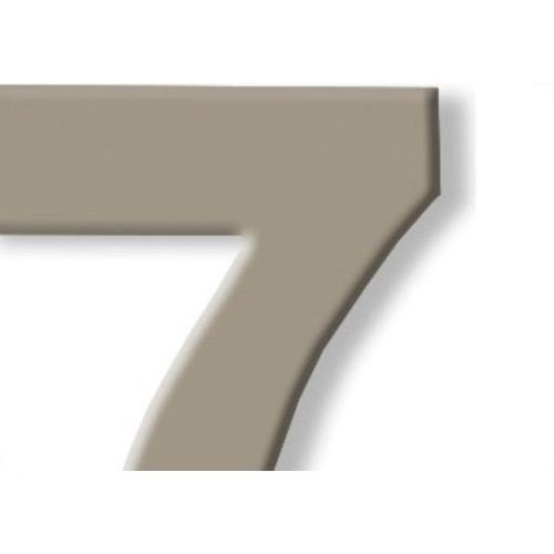 Numero Aluminio Espelhado Apartamento 7 7Cm 11