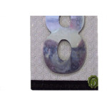 Numero Aluminio Espelhado Apartamento 8 7Cm 12