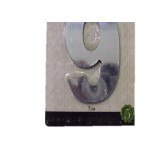 Numero Aluminio Espelhado Apartamento 9 7Cm 13