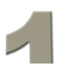 Numero Aluminio Espelhado 1 15Cm 15