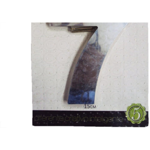 Numero Aluminio Espelhado 7 15Cm 21