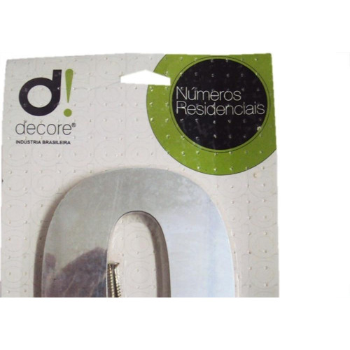 Numero Aluminio Espelhado 0 15Cm 24