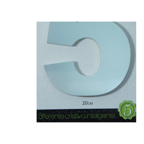 Numero Aluminio Espelhado 5 20Cm 29