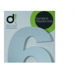Numero Aluminio Espelhado 6 20Cm 30