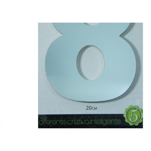 Numero Aluminio Espelhado 8 20Cm 32