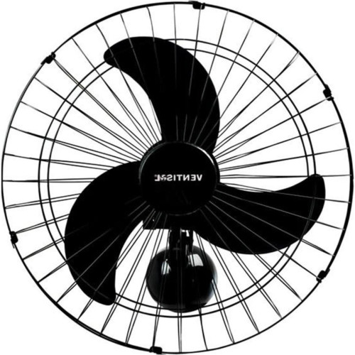 Ventilador Parede Ventisol 50Cm Preto Bivolt 200W 538