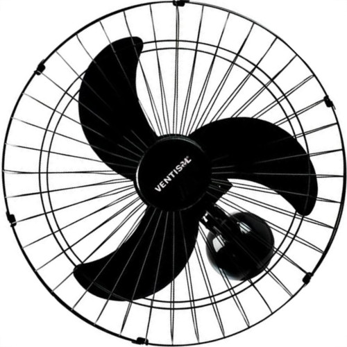 Ventilador Parede Ventisol 50Cm Preto Bivolt 200W 538