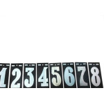Numero Retangular Pvc Caiado 0  - Kit C/25 