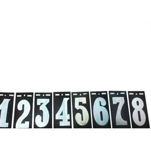 Numero Retangular Pvc Caiado 0  - Kit C/25 