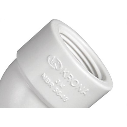Cotovelo Branco Krona Rosca Rosca 45 X 3/4'' 251 - Kit C/15 