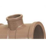 Tee Marrom Krona Liso Liso Liso Reducao 60Mmx25Mm 874 - Kit C/10 