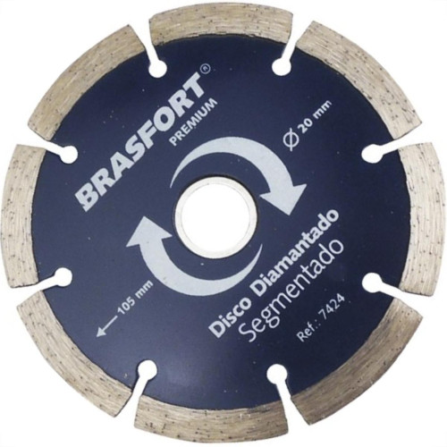 Disco Diamantado Brasfort Premium Segmentado 105Mm 7424