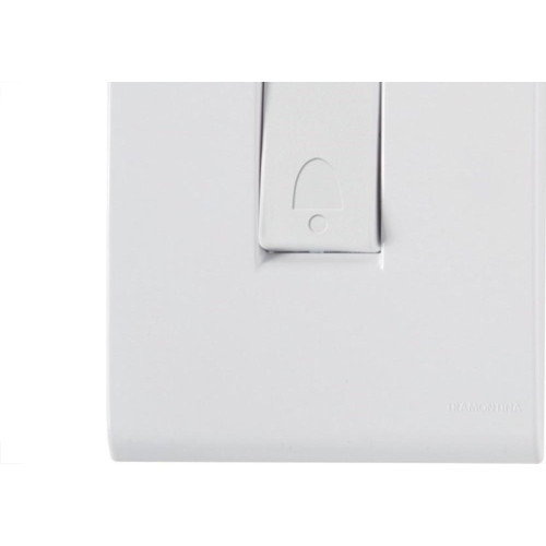 Conjunto Tramontina Liz 4X2 Branco Com Placa (1 Campainha) 