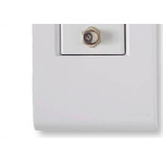 Conjunto Tramontina Liz 4X2 Branco Com Placa (1 Tomada Tv) 