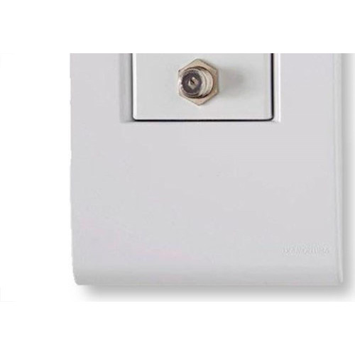 Conjunto Tramontina Liz 4X2 Branco Com Placa (1 Tomada Tv) 