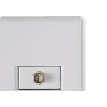 Conjunto Tramontina Liz 4X2 Branco Com Placa (1 Tomada Tv) 