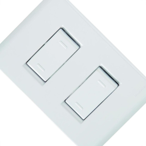 Conjunto Tramontina Liz 4X2 Branco Com Placa (2 Paralelos) 
