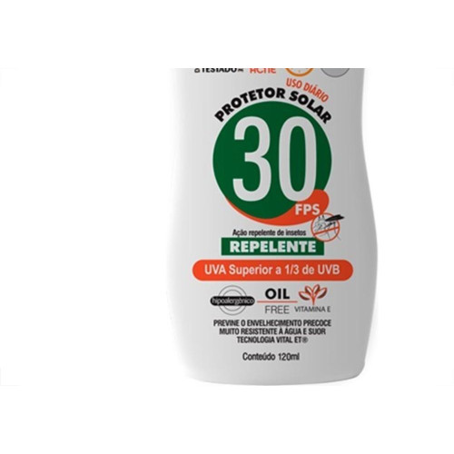 Protetor Solar Ft30 Com Repelente 120Ml 60988