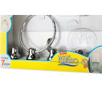 Acessorio Wc Milano Cromado Cristal 7 Pecas M1303-05010